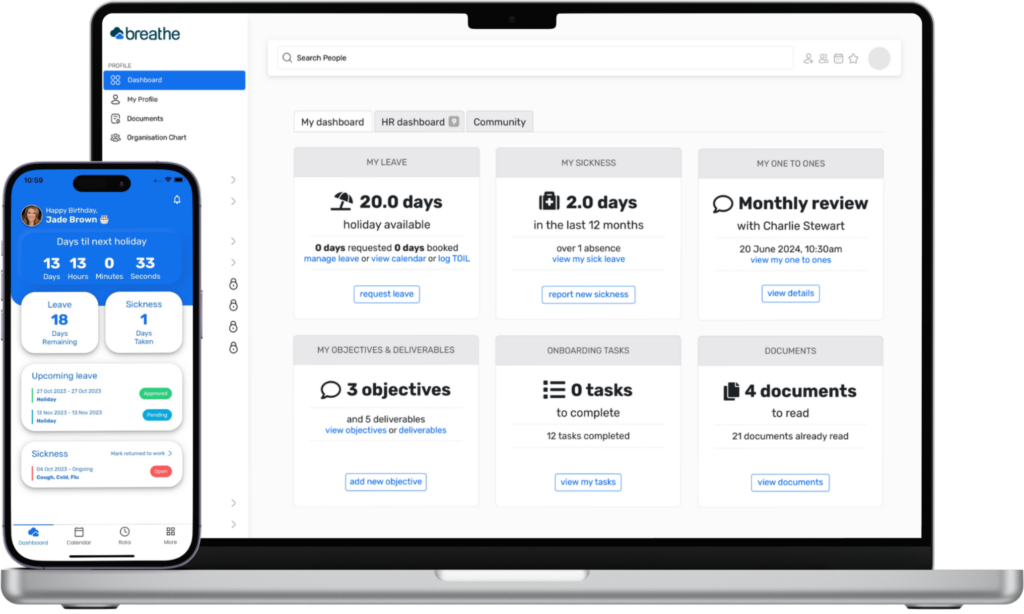 Breathe HR Software Employment Hero HR Software