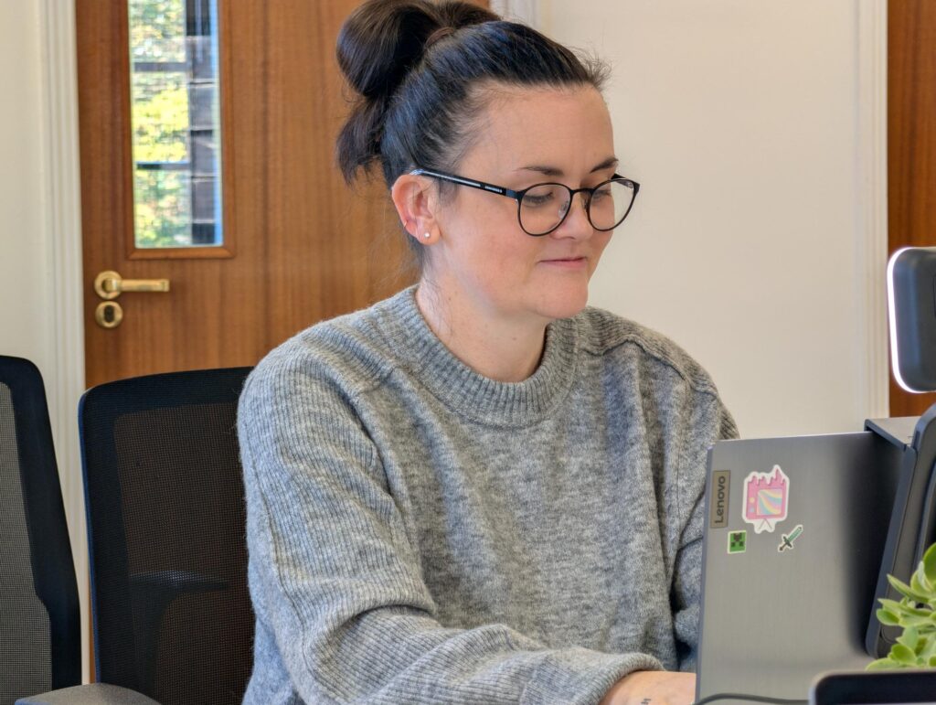 Claire Cross MJV Consulting Desk